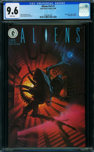 ALIENS v2 #1, CGC 9.6 NM+