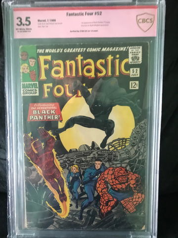 Fantastic Four # 52 CBCS 3.5 Signed by Stan Lee