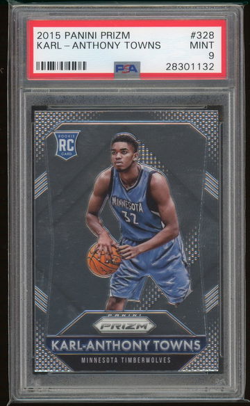 2015 Karl Anthony Towns Prizm PSA 9