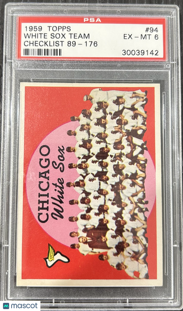 1959 Topps White Sox Team #94 PSA 6