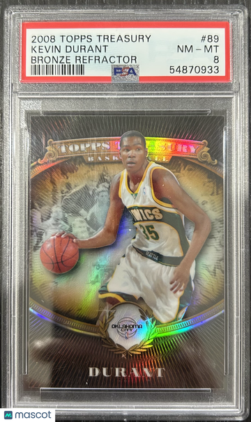 2008 Topps Treasury Kevin Durant #89 Bronze Refractor PSA 8