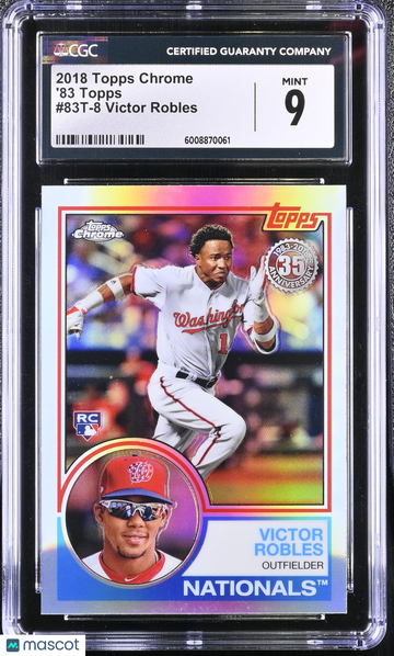 2018 Topps Chrome Victor Robles #83T-8 '83 Topps CGC 9
