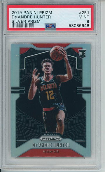 2019 Panini Prizm De'Andre Hunter Silver PSA 9 Mint