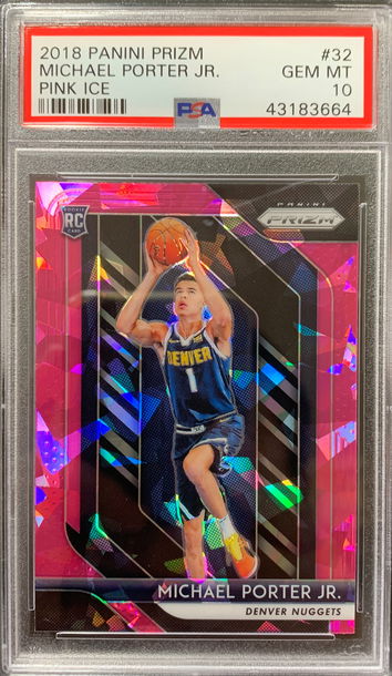 2018 Prizm Michael Porter Jr Pink Ice #32 PSA 10