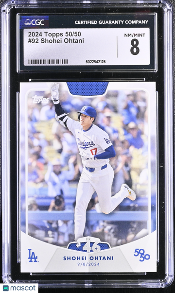 2024 Topps 50/50 Shohei Ohtani #92 CGC 8