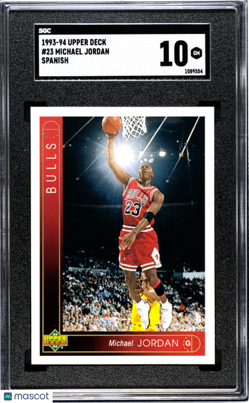 1993 Upper Deck Michael Jordan #23 Spanish SGC 10