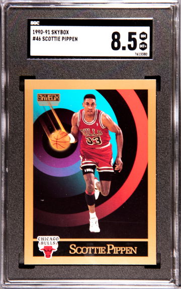 1990-91 Skybox #46 Scottie Pippen SGC 8.5