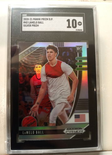 2020-21 Prizm Draft Silver Lamelo Ball RC SGC 10