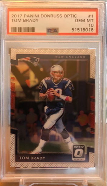 2017 Optic Tom Brady #1 PSA 10