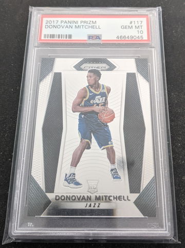 2017 Panini Prizm Donovan Mitchell PSA 10