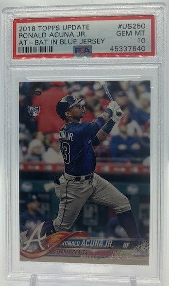 2018 Topps Update Ronald Acuna Jr #US250 PSA 10