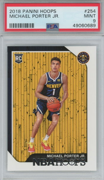 Michael Porter Jr NBA HOOPS RC PSA 9