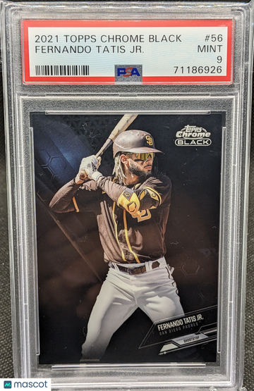 2021 Topps Chrome Black Fernando Tatis Jr. 56 PSA 9