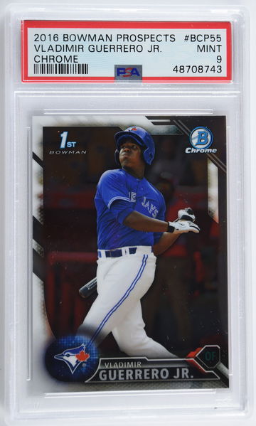 2016 Bowman Prospects Vladimir Guerrero Jr. Chrome PSA 9 #BCP55