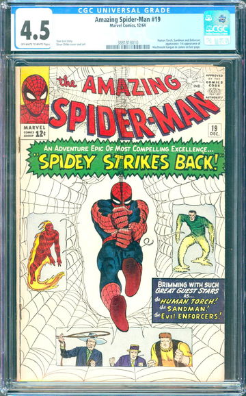 Amazing Spider-Man #19 (1964) CGC 4.5 -- O/w to white; 1st Mac Gargan cameo