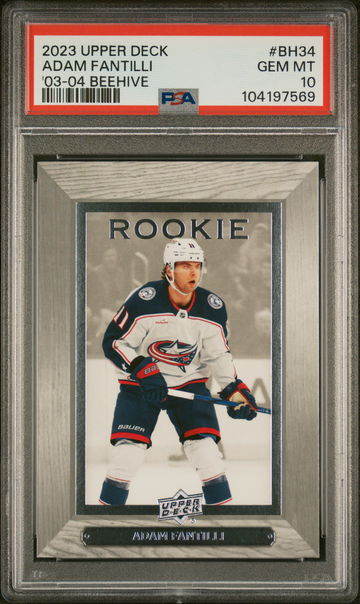 2023 Upper Deck Extended Series 2003-04 Beehive '03-04 Beehive Adam Fantilli #BH34 PSA 10