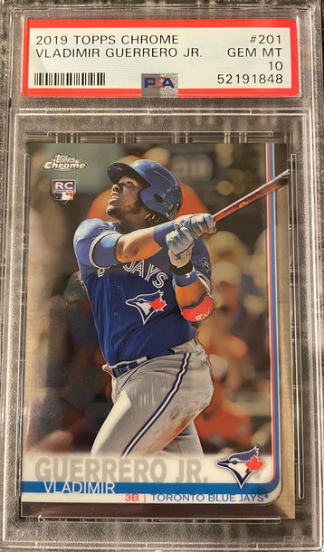 2019 Vladimir Guerrero Jr Topps Chrome Rookie PSA 10