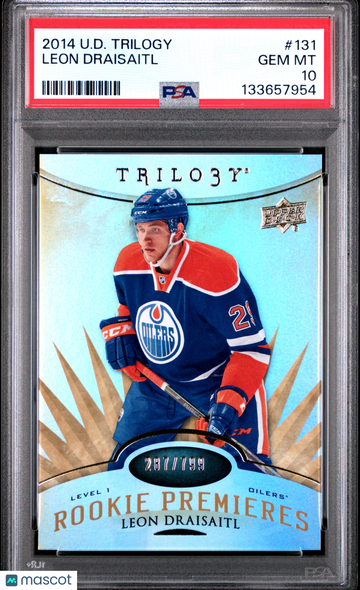 2014 Upper Deck Trilogy Leon Draisaitl #131 /799 PSA 10