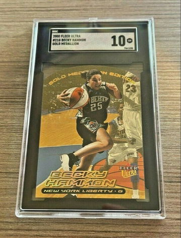 2000 Fleer Ultra #21G Becky Hammon Gold Medallion WNBA RC SGC 10 GEM MINT