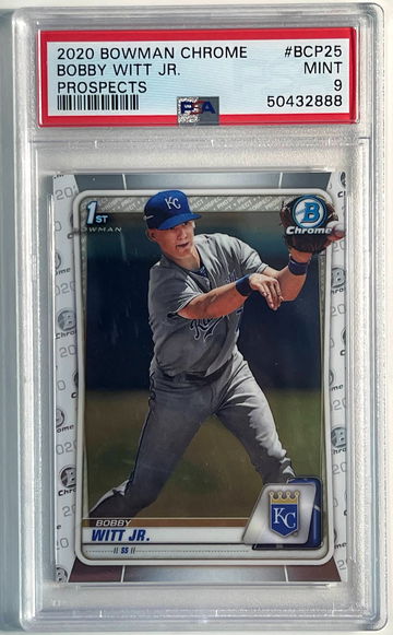 2020 Bowman Chrome 1st Bobby Witt Jr PSA 9 MINT