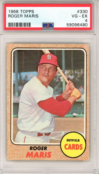 1968 TOPPS ROGER MARIS PSA 4