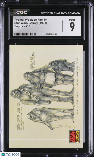 1993 Topps Star Wars Galaxy Typical Wookiee Family #19 CGC 9