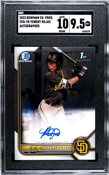 2022 Bowman Chrome Yendry Rojas CPA-YR Auto
