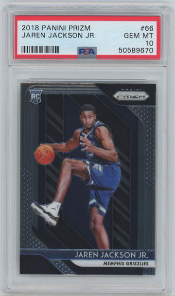 2018 Panini Prizm Jaren Jackson Jr #66 Rookie RC PSA 10 GEM MT