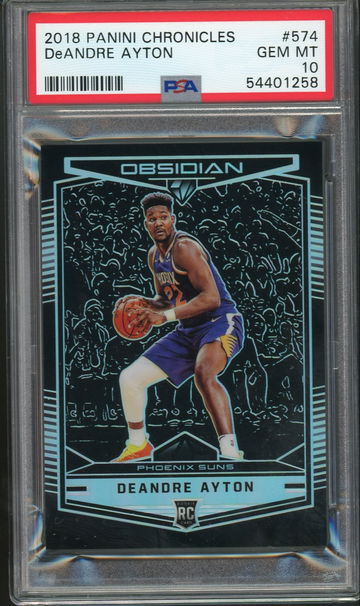 2018 Chronicles Obsidian DeAndre Ayton PSA 10