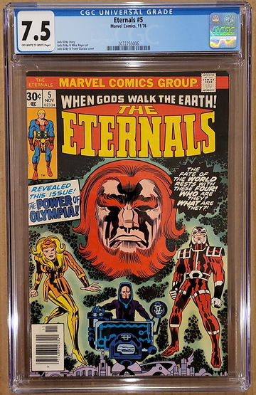 Eternals #5 CGC 7.5 Marvel 1976 Jack Kirby VF-