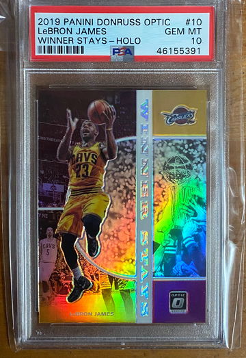 2019 LeBron James Optic Winner Stays Holo (PSA 10)