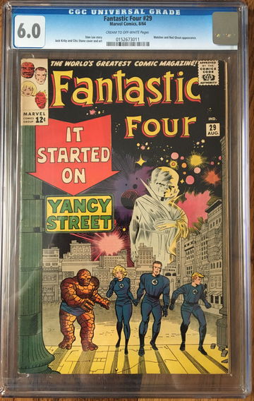 Fantastic Four #29 (1964) CGC 6.0 -- "It Started on Yancy Street" by Lee/Kirby