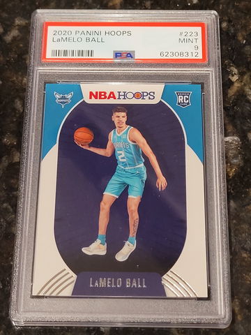 2020 Hoops #223 LaMelo Ball RC Hornets PSA 9 MINT
