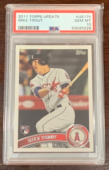 2011 Topps Update Mike Trout PSA 10