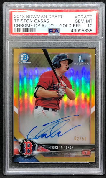2018 Bowman Chrome Triston Casas PSA 10 GEM-MINT