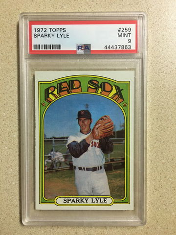 1972 Topps #259 Sparky Lyle PSA 9 MINT RED SOX