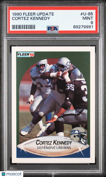 1990 Fleer Update Cortez Kennedy #U-85 PSA 9