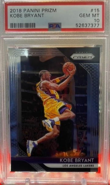 2018 Panini Prizm Kobe Bryant #15 PSA 10 Gem Mint 