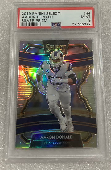 2019 Select Silver Aaron Donald concourse Psa 9 Rams  