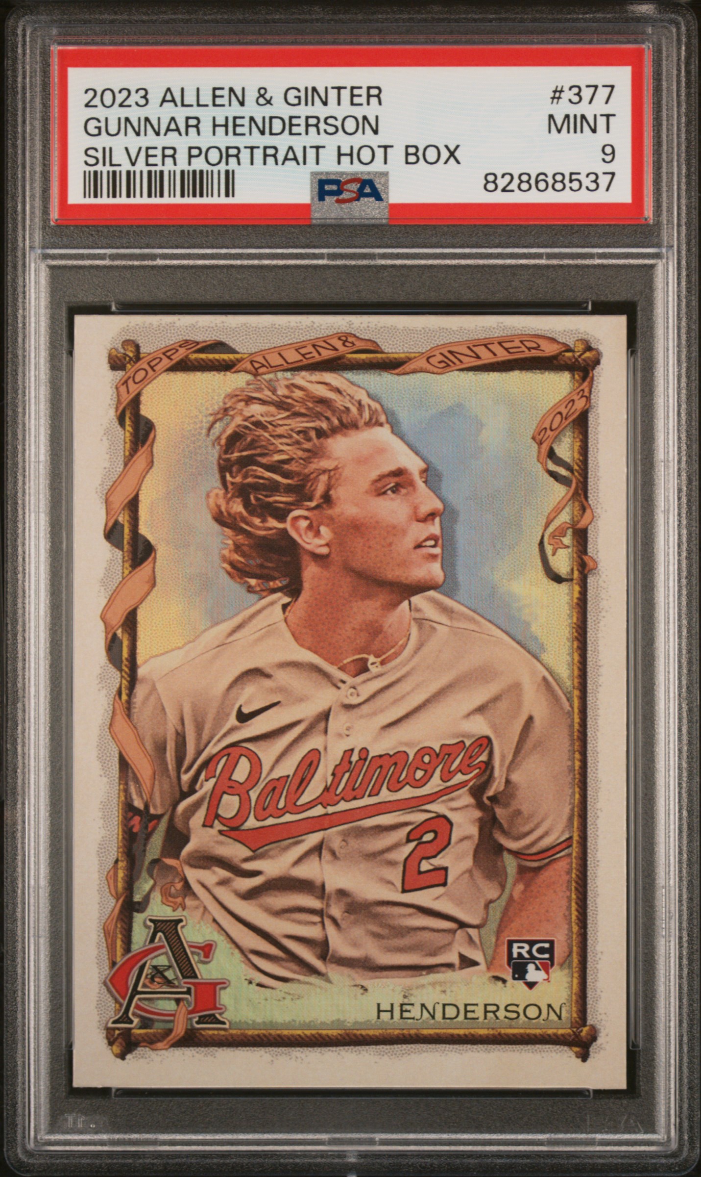 2023 Topps Allen & Ginter Gunnar Henderson #377 PSA 9