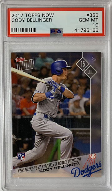 2017 Topps Now Cody Bellinger PSA 10 Gem Mint #356