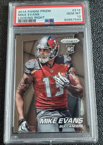 2014 Panini Prizm 216 Mike Evans Looking Right PSA 10