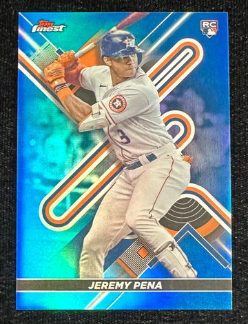 Jeremy Pena 2022 Topps Finest Blue Refractor /150