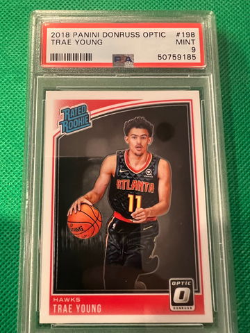 2018 optic trae young rc PSA 9