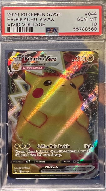 Pokémon Vivid Voltage Pikachu VMAX PSA 10