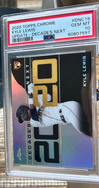 2020 Topps Chrome Update KYLE LEWIS #DNC19 Decade’s Next Rookie PSA 10 GEM MINT