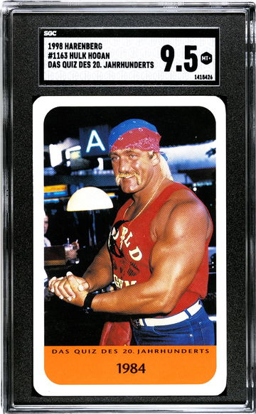 1998 Harenberg Jahrhunderts Hulk Hogan HOF WWF WWE  SGC 9.5 Total POP 7