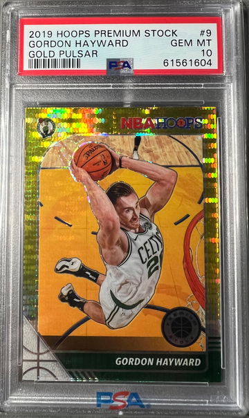 2019 Hoops Premium Gordon Hayward Gold Pulsar Prizm PSA 10 #9