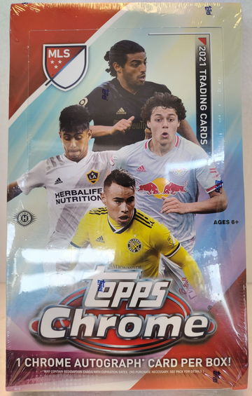 2021 Topps Chrome MLS Soccer Factory Sealed Hobby Box FOC, 1 Auto Per💥💥💥💥
