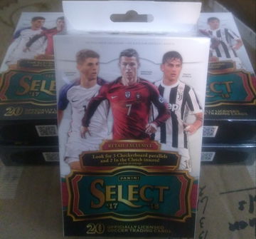 (5)boxes 2017/18 Panini Select Soccer Hanger Pack Box LOOK FOR KYLIAN MBAPPE /3 Checkerboard Parallels/Rare Kaboom 